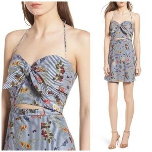 ❌️SOLD❌️ Bailey 44 English Garden Halter Dress